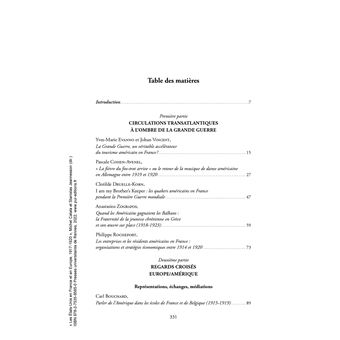 Les États-Unis en France et en Europe, 1917-1920