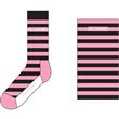 Chaussettes Unisex Blackpink Stripes et logo