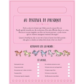 Où sont encore cachées les licornes ? - bloc avec un feutre effaçable