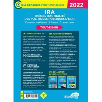 Ira – thèmes d'actualité des politiques publiques d'état