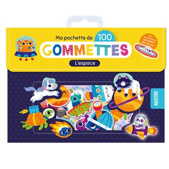 Ma pochette de 100 gommettes  - l'espace