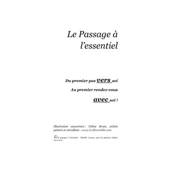Le passage à l'essentiel