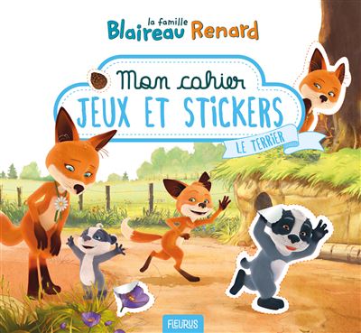 Mon cahier jeux et stickers Le terrier
