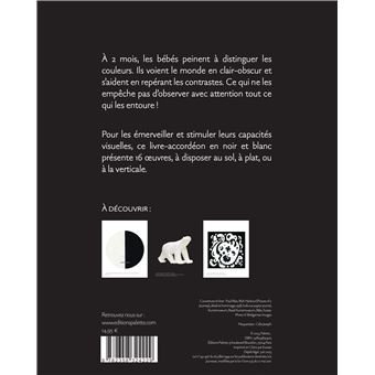 L'art à portée de bébé, en noir et blanc