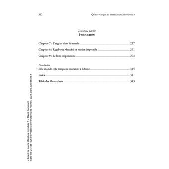 Qu'est-ce que la littérature mondiale ?