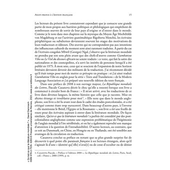 Qu'est-ce que la littérature mondiale ?