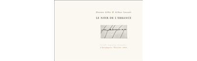 Le noir de l'errance