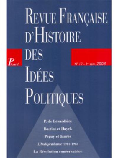 Revue française d'histoire des