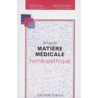 Fiches de matière médicale homéopathique