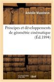 Principes et développements de géométrie cinématique (Éd.1894)
