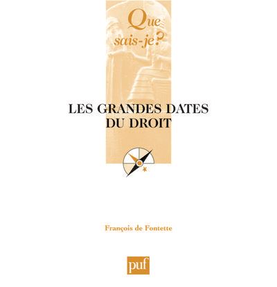 Les grandes dates du droit