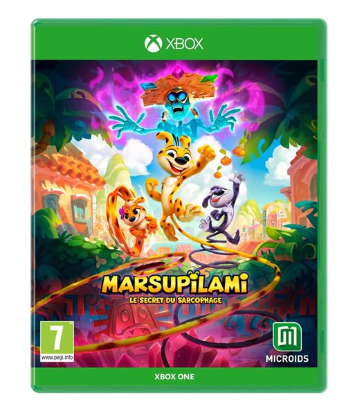 Pochette avant du jeu Marsupilami : Le secret du sarcophage Edition Tropicale Day One Edition Xbox Series X