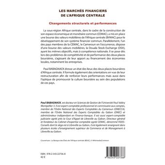 Les marchés financiers de l'Afrique centrale