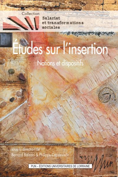 Etudes sur l'insertion - Bernard Balzani - broché