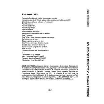 Poèmes et Hymnes à la gloire de Sekhmet Aât