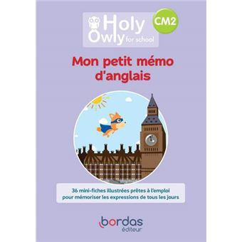 Holy Owly - Anglais CM2 - 2022 - Mon petit mémo d'anglais