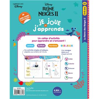 Disney - Reine des Neiges 2 - Je joue et j'apprends grande section (5-6ans)