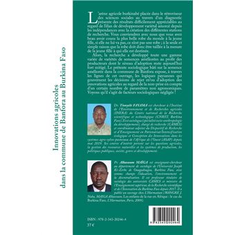 Innovations agricoles dans la commune de Banfora au Burkina Faso