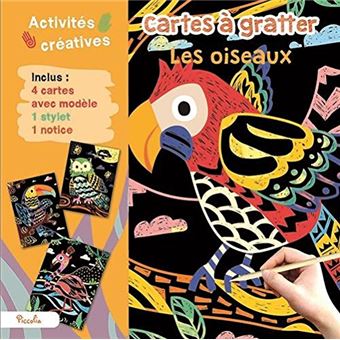 Livre de coloriage à gratter ou avec du velours