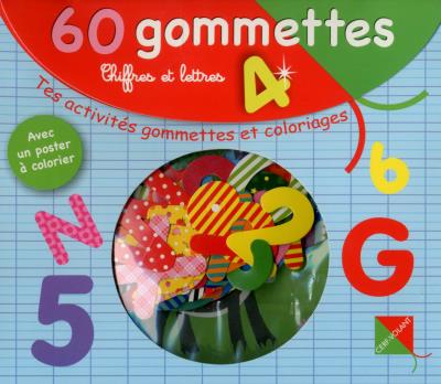 Chiffres et lettres - 60 gommettes