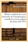 Matière médicale des eaux thermales de Chaudesaigues