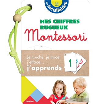 Les incollables - Eventail Montessori chiffres rugueux