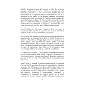 Avec Giscard en Auvergne