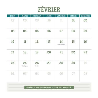 Calendrier Le Chat 2020