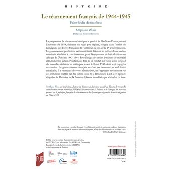 Le réarmement français de 1944-1945