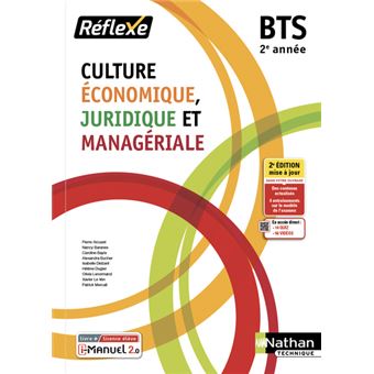 Culture économique juridique et managériale - BTS 2 (Pochette CEJM) Livre + licence élève - 2022