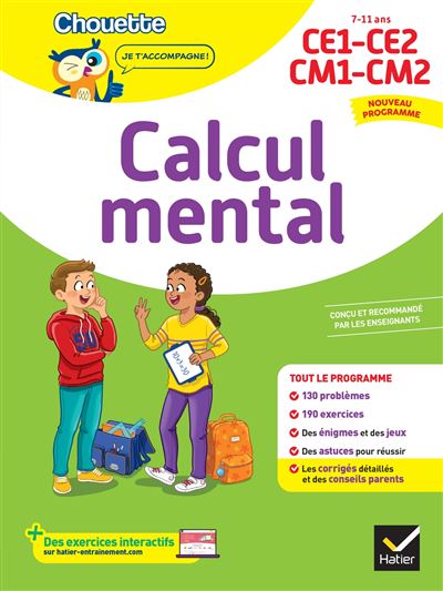 Calcul mental du CE1 au CM2