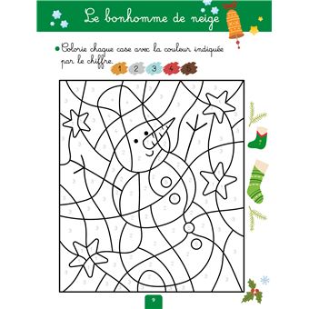 Mes coloriages magiques et jeux de Noel - chiffres