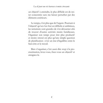 Etre organisé