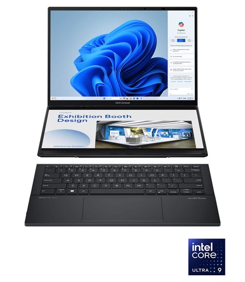 Ordinateur Portable Asus Zenbook Duo OLED 90NB12U1-M00C70 14 Intel Core Ultra 9 32 Go RAM 1 To SSD