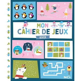 Mon cahier de jeux - L'hiver