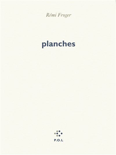 Planches - Rémi Froger - broché