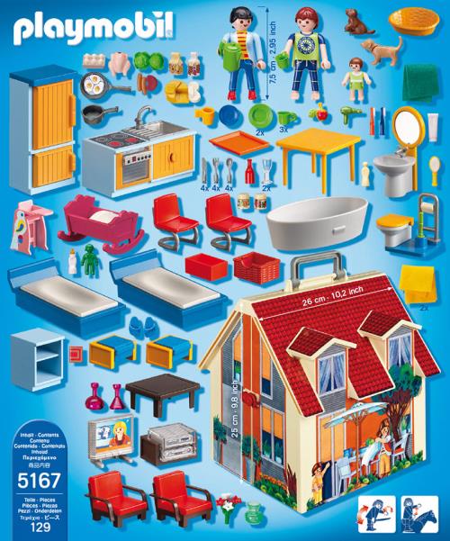 Playmobil Dollhouse 5167 Maison transportable - Playmobil - Achat & prix