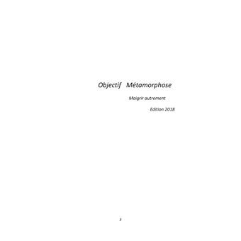 Objectif Métamorphose.