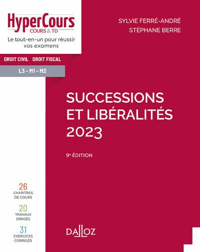 Successions et libéralités 2020