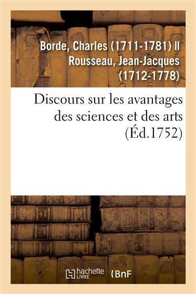 Discours sur les avantages des sciences et des arts. Académie des sciences et belles-lettres de Lyon