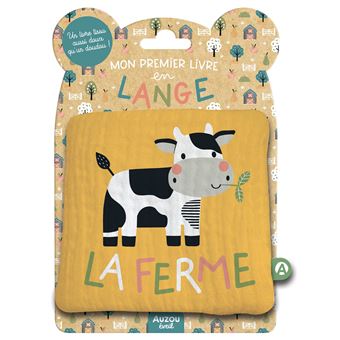 Mon premier livre tissu en lange - la ferme