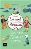 Coffret premiers livres à lire seul - 3 histoires de Marius et Anna niveau 3 Pédagogie Montessori