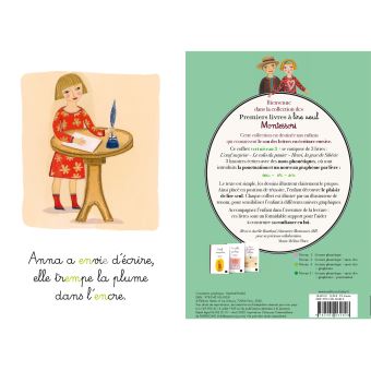 Coffret premiers livres à lire seul - 3 histoires de Marius et Anna niveau 3 Pédagogie Montessori
