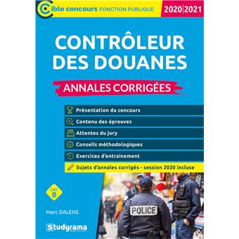 Contrôleur des douanes Annales corrigées