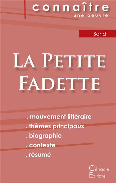 Fiche de lecture la petite fadette de george sand analyse li