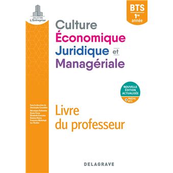 Culture économique, juridique et managériale (CEJM) 1re année BTS (2020) - Pochette - Livre du professeur