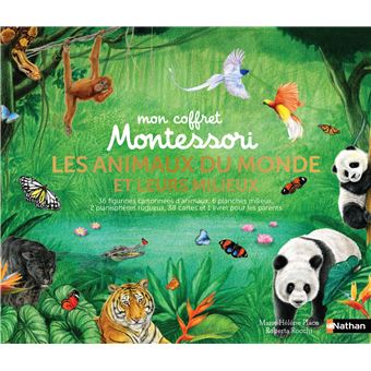 Coffret Montessori: Les animaux du monde et leurs milieux