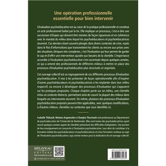 L'évaluation psychoéducative - Une opération professionnelle aux multiples facettes