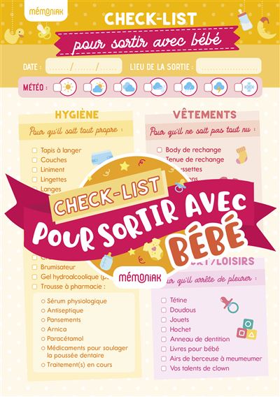 Check List Pour Sortir Avec Bebe Editions 365 Achat Livre Fnac Check List Pour Sortir Avec Bebe Editions 365 Achat Livre Fnac