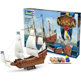 Revell Maquette Du Wasa – Navire Royal Suédois 1628, échelle 1/150, 330 Pièces – 46 Cm De Long, 35 Cm De Large